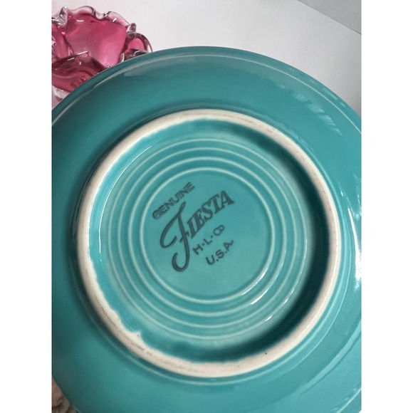 Four (4) sets of Fiesta Ware teacups and saucers - Set of 4 - Picture 3 of 8